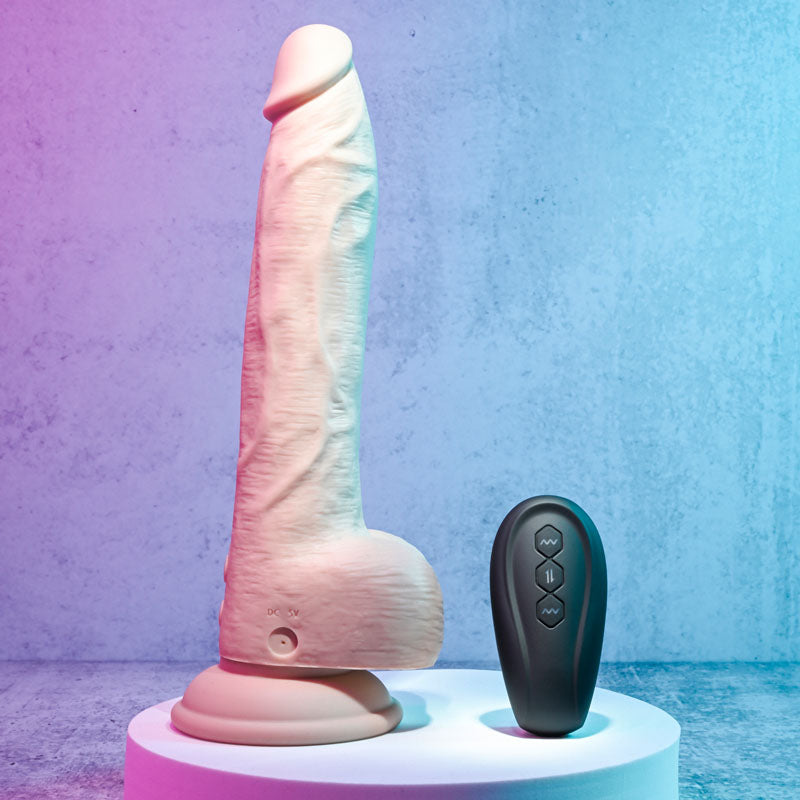 Evolved THRUST IN ME LIGHT - Flesh 23.5 cm USB Rechargeable Thrusting Dong