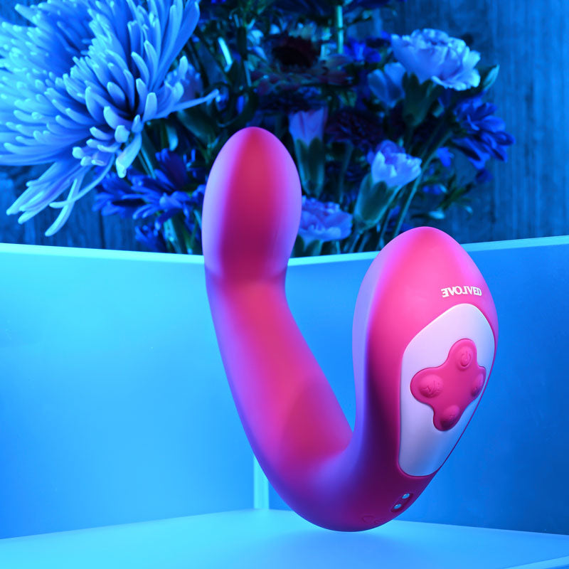 Evolved BUCK WILD - Pink USB Rechargeable Flicking Vibrator