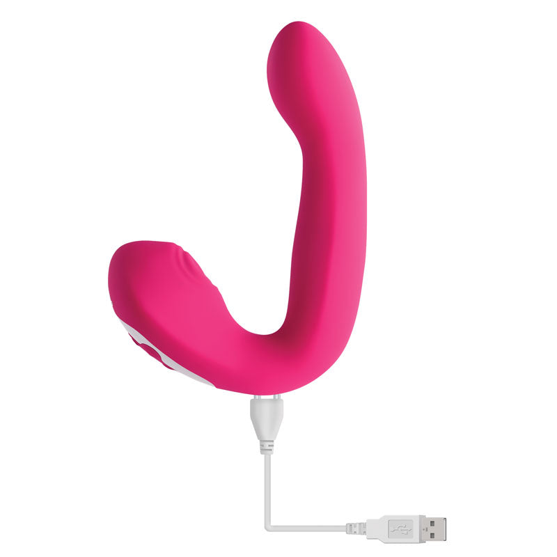 Evolved BUCK WILD - Pink USB Rechargeable Flicking Vibrator