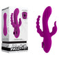 Evolved FOURGASM - Purple 21.9 cm USB Rechargeable Triple Vibrator with Suction