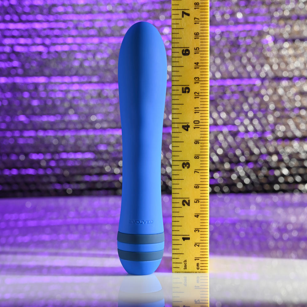 Evolved THE PLEASER - Blue 16.5 cm USB Rechargeable Vibrator