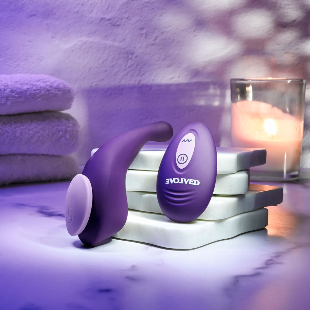 Evolved PANTY PARTY - Purple USB Rechargeable Panty Vibrator with Remote Control