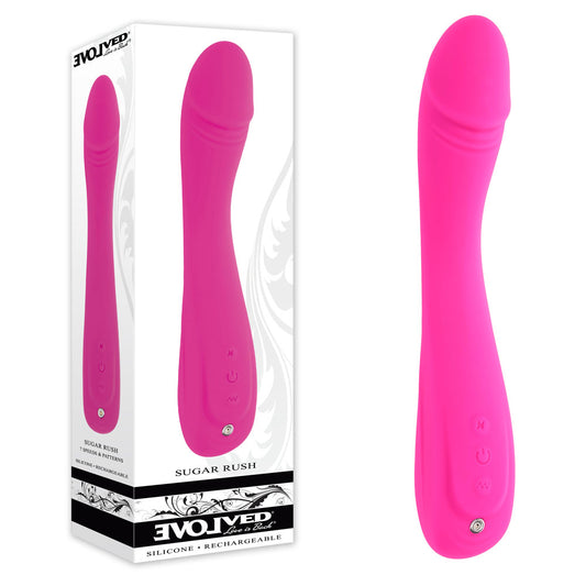 Evolved SUGAR RUSH - Pink 21.6 cm USB Rechargeable Vibrator