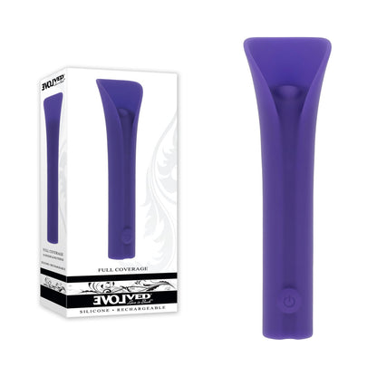 Evolved FULL COVERAGE - Purple 11.9 cm USB Rechargeable Bullet