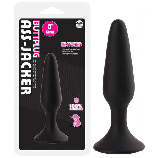 Ass-jacker - Black 13 cm (5'') Butt Plug