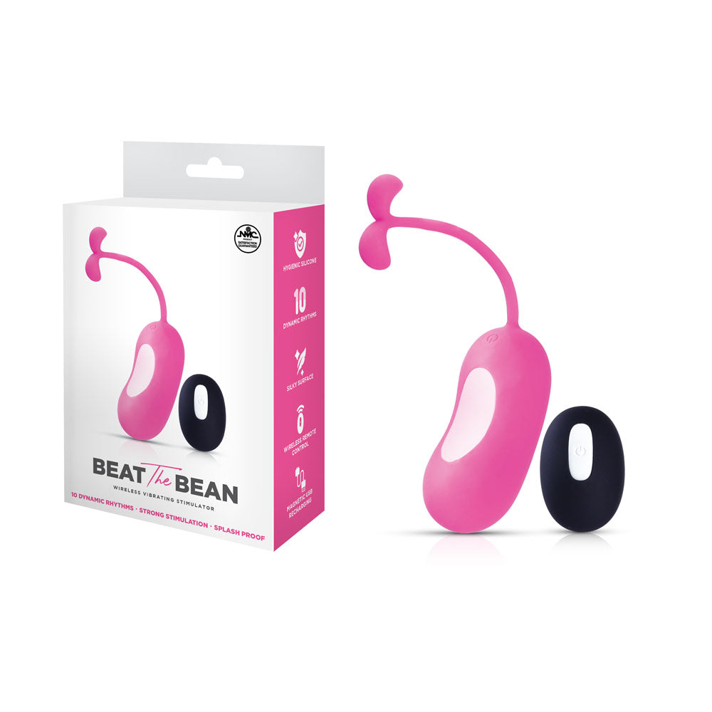 Beat The Bean - Pink USB Rechargeable Vibrating Egg with Wireless Remote