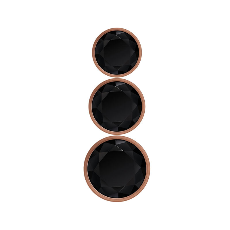 Gender X GOLD DIGGER SET - Rose Gold Metallic Butt Plugs - Set of 3 Sizes