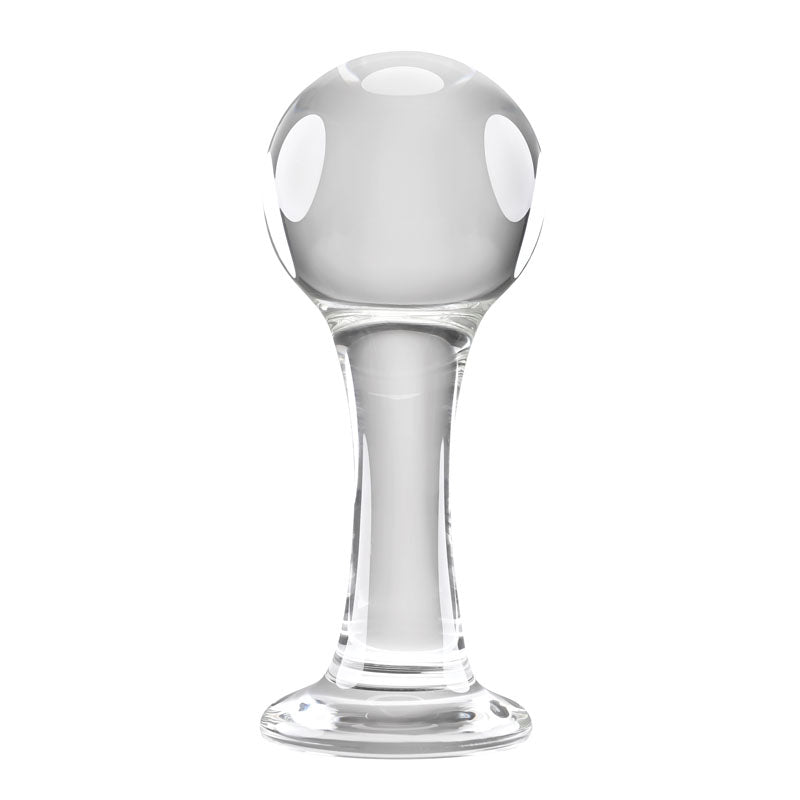 Gender X THE BALLER - Clear Glass 11 cm Anal Plug