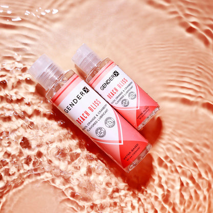 Gender X BEACH BLISS Flavoured Lube - 60 ml - Peach, Orange & Cranberry Flavoured Water Based Lubricant - 60 ml Bottle