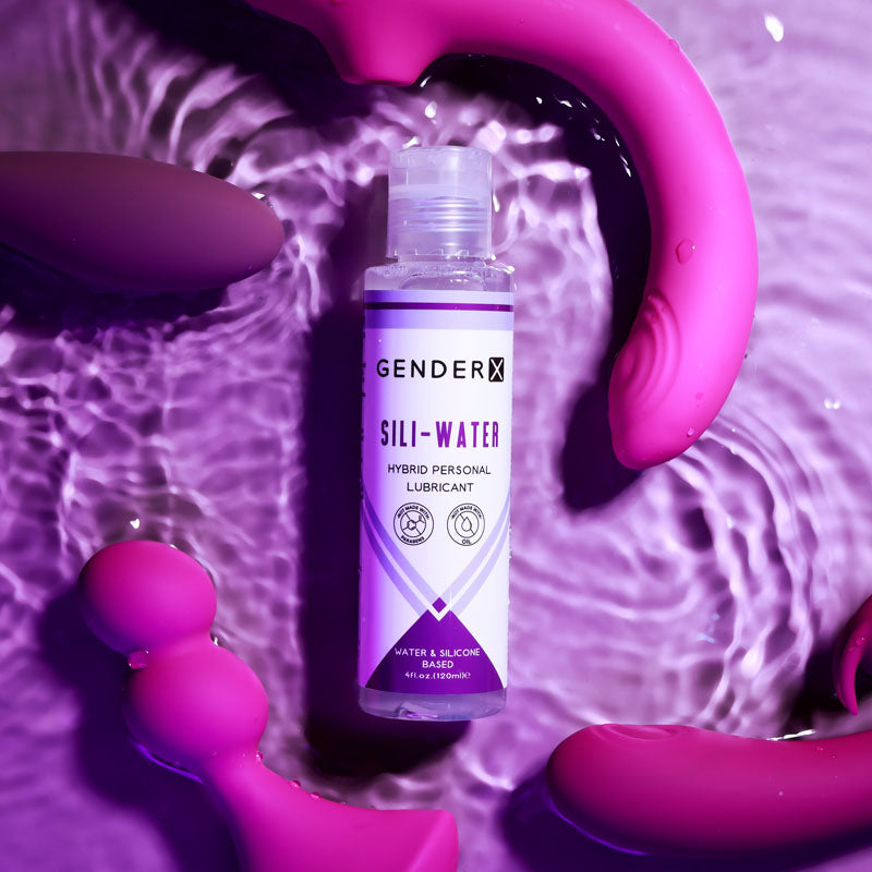 Gender X SILI-WATER - 120 ml - Hybrid Lubricant - 120 ml Bottle