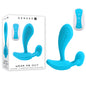 Gender X WEAR ME OUT - Blue 11.1 cm USB Rechargeable Wearable Vibrator with Wireless Remote