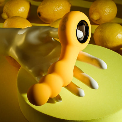 Gender X BUMBLE - Yellow 14.9 cm USB Rechargeable Butt Plug