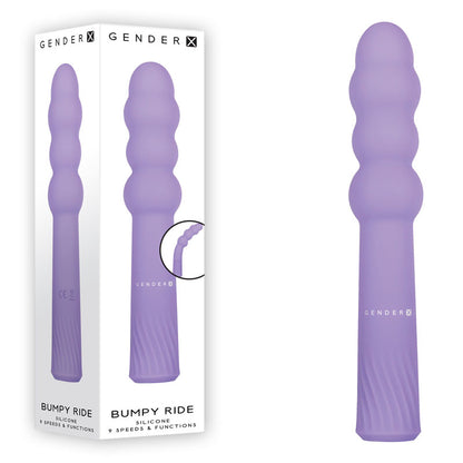 Gender X BUMPY RIDE - Purple 17.4 cm USB Rechargeable Vibrator