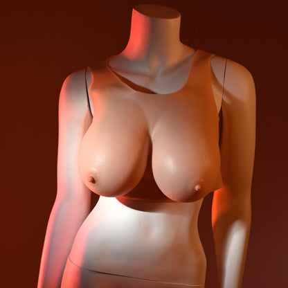 Gender X UNDERGARMENTS - PLATE E-CUP - Light - Flesh Wearable Breasts - E-Cup Size