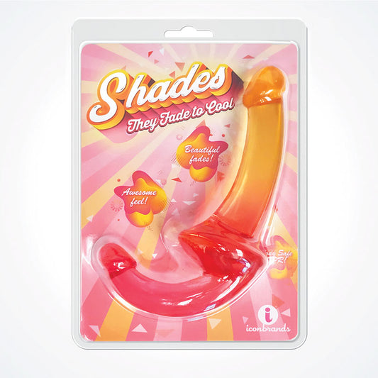 Shades 9.5'' Strapless Double Dong - Pink/Orange 24 cm Double Dong