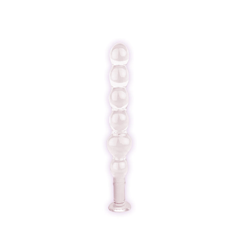 The 9's Glass First Thins, Elliptical - Clear Glass 17.8 cm Anal Beads