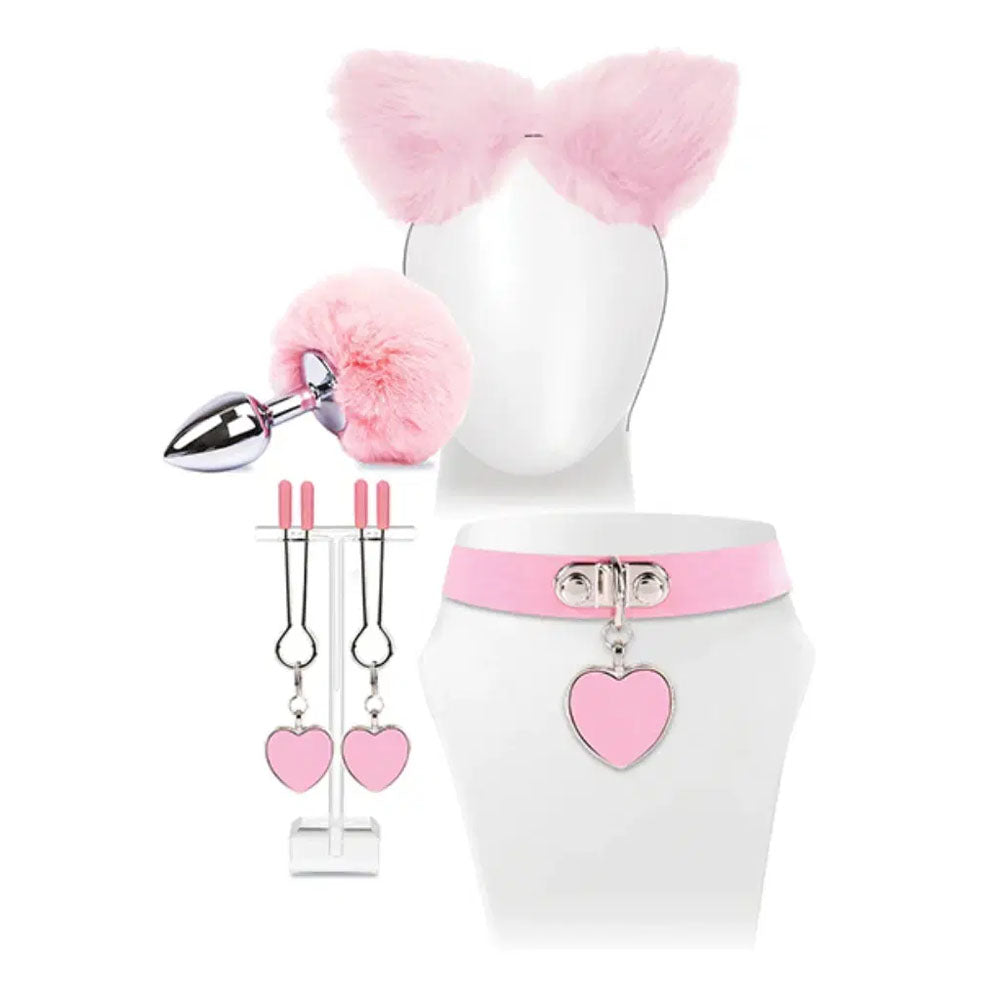 Try-Curious Kitty Kit - Pink Cosplay Kit - 5 Piece Set