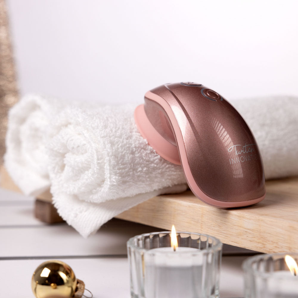 Twitch 1 - Rose Gold - Rose Gold USB Rechargeable Suction Vibrator