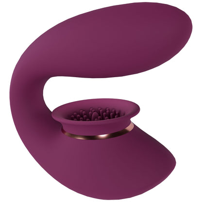 Twitch 3 - Burgundy - Burgundy USB Rechargeable Suction Vibrator