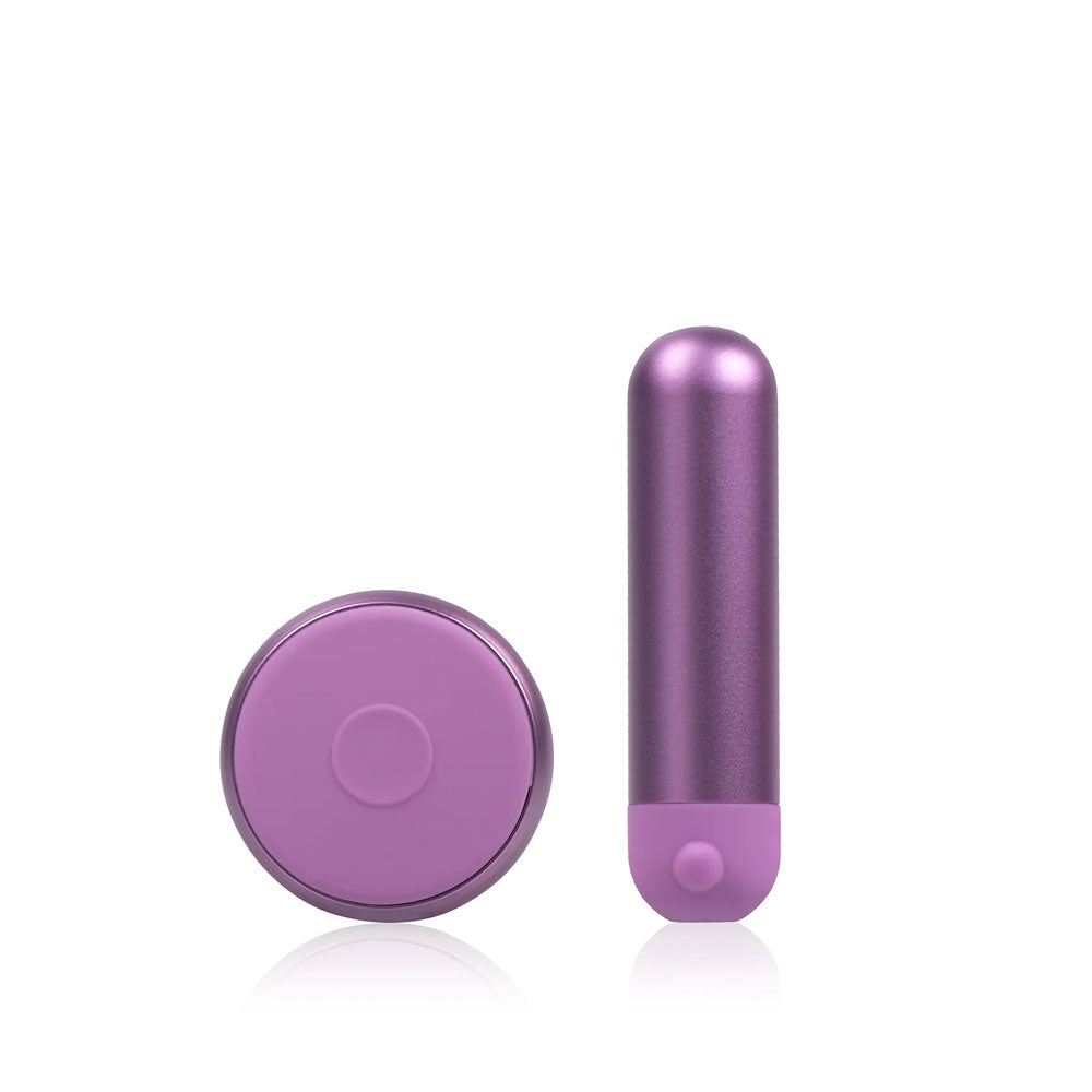 JimmyJane Mini Chroma - Purple - Purple 7.8 cm USB Rechargeable Bullet with Wireless Remote