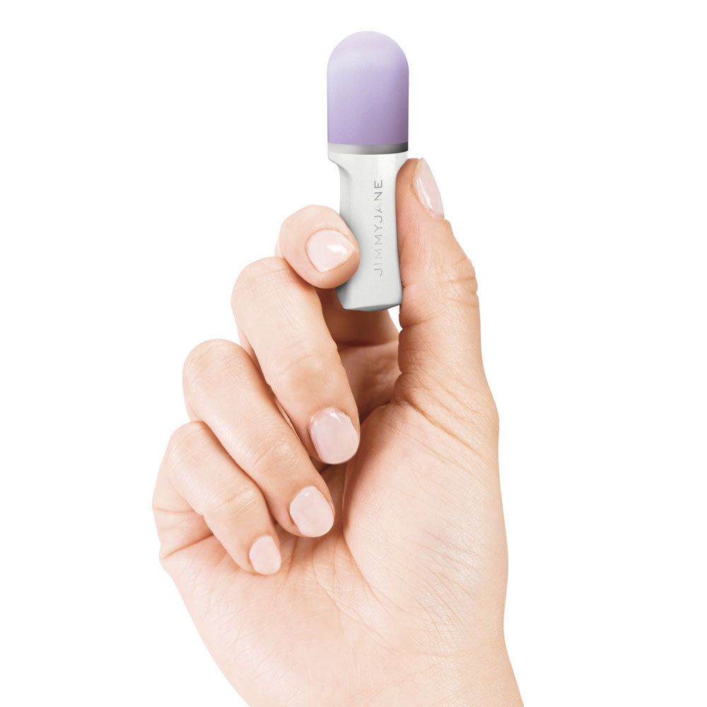 JimmyJane Hello Touch Pro - Purple Vibrating Finger Stimulators with Charging Pod