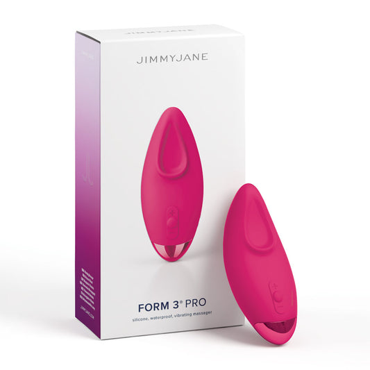 JimmyJane Form 3 PRO - Pink - Pink 10.2 cm USB Rechargeable Handheld Stimulator