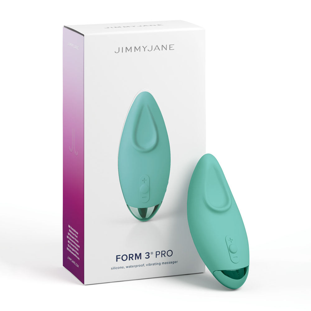 JimmyJane Form 3 PRO - Teal - Teal 10.2 cm USB Rechargeable Handheld Stimulator