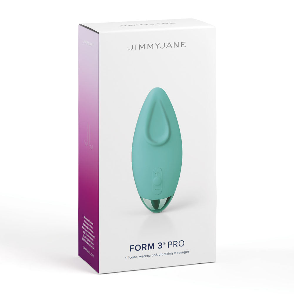 JimmyJane Form 3 PRO - Teal - Teal 10.2 cm USB Rechargeable Handheld Stimulator