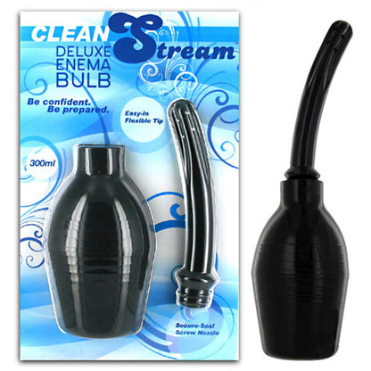 Cleanstream Deluxe Enema Bulb - Black Douche