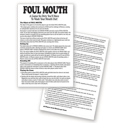 Foul Mouth - Novelty Card Game