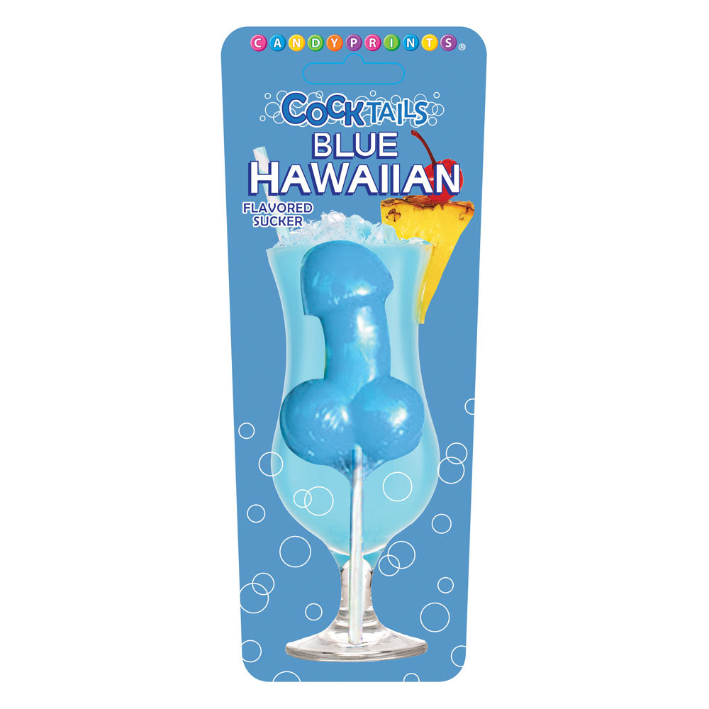 Cocktail Suckers - Blue Hawaiian - Blue Hawaiian Flavoured Dicky Lollypop