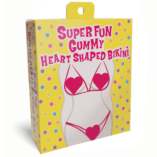 Super Fun Gummy Heart Shaped Bikini - Novelty Edible Underwear