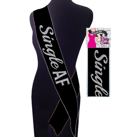 Single AF Sash - Black Party Sash