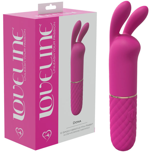 LOVELINE Dona - Pink - Pink 11 cm USB Rechargeable Mini Vibrator