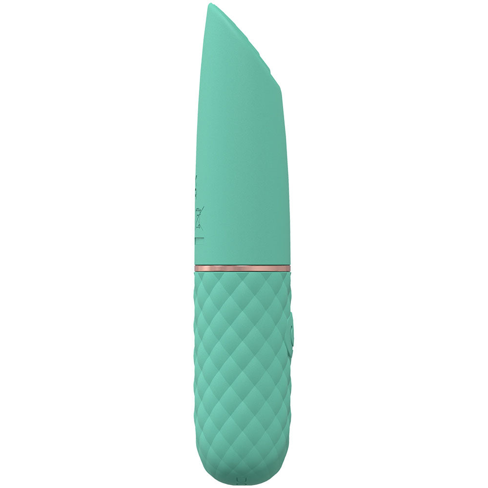 LOVELINE Beso - Green - Green 10.6 cm USB Rechargeable Mini Lipstick Vibrator