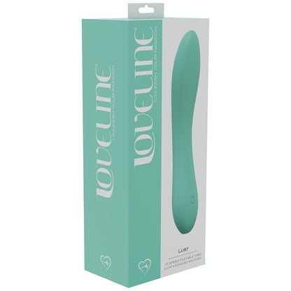 LOVELINE Lust - Green - Green 17 cm USB Rechargeable Vibrator