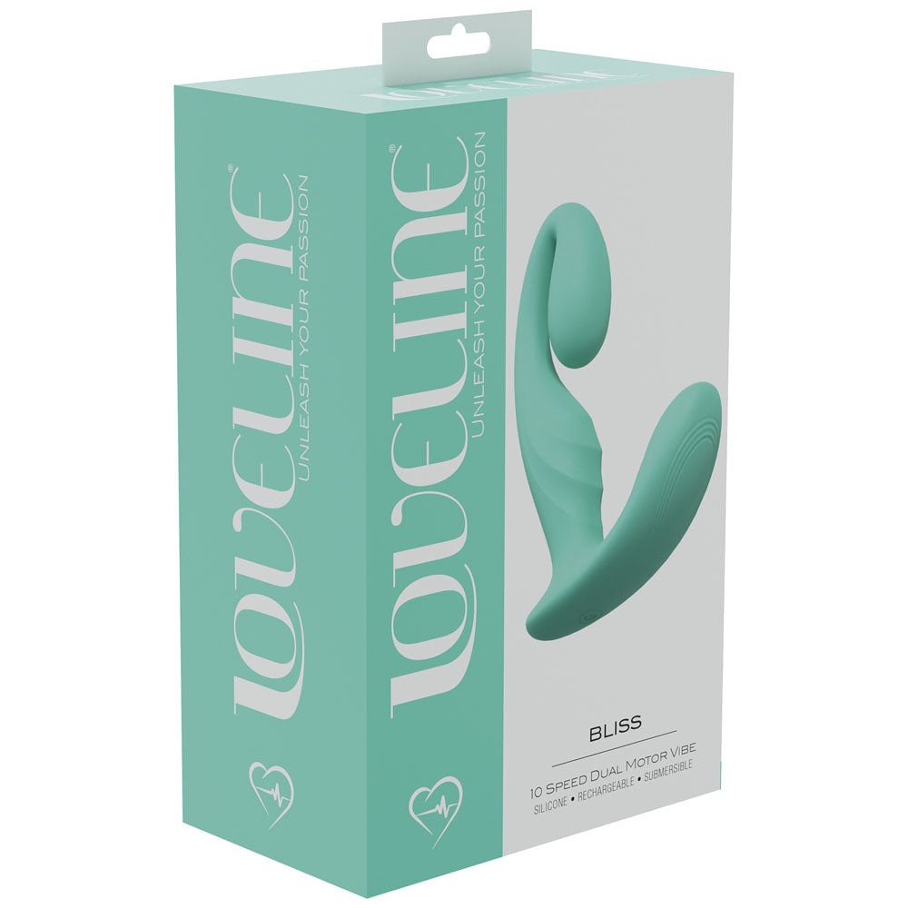 LOVELINE Bliss - Green - Green 11.5 cm USB Rechargeable Vibrator