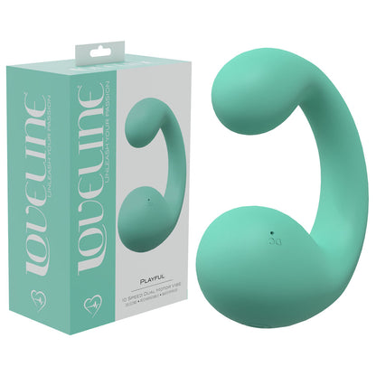 LOVELINE Playful - Green - Green 8.5 cm Dual Vibrator