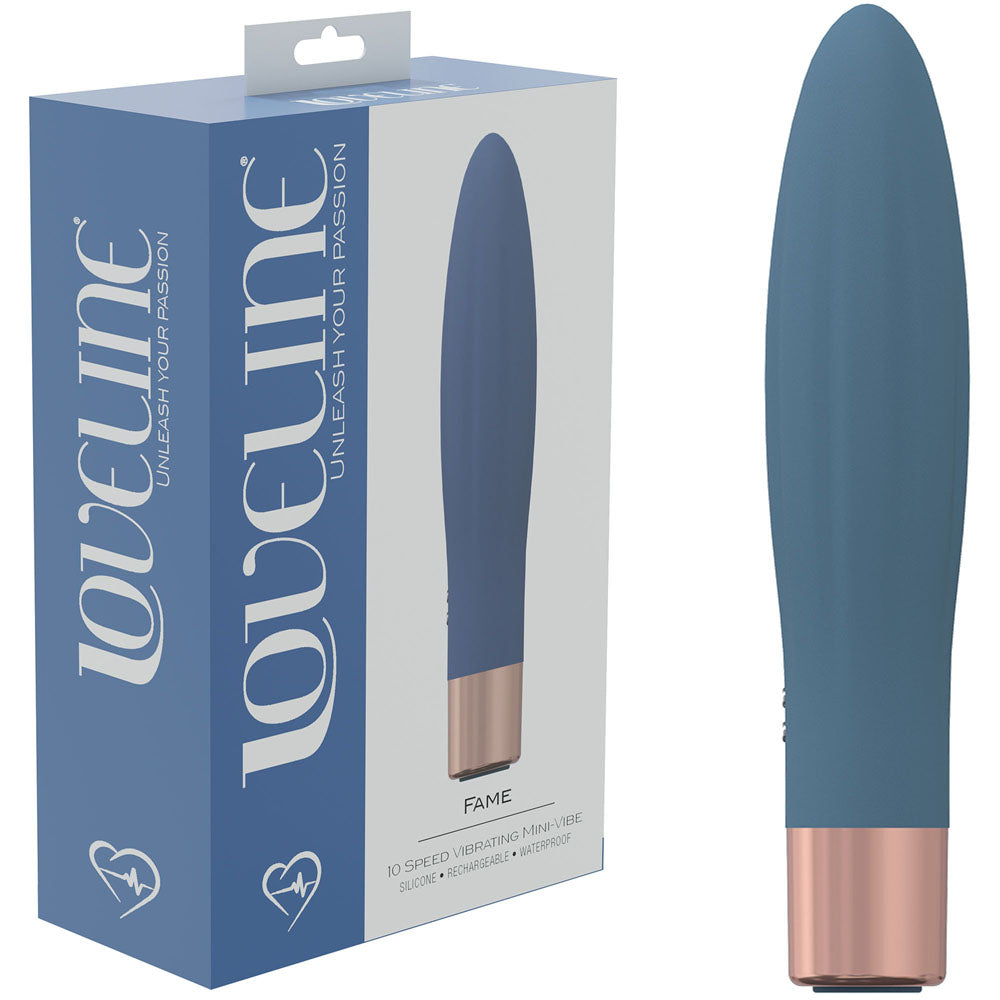 LOVELINE Fame - Blue - Blue 14.4 cm USB Rechargeable Vibrator