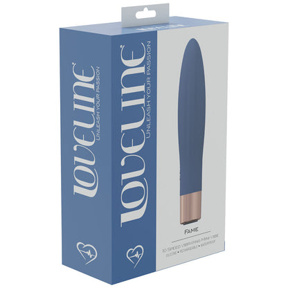 LOVELINE Fame - Blue - Blue 14.4 cm USB Rechargeable Vibrator