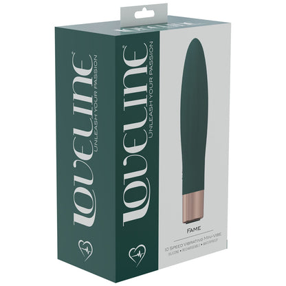 LOVELINE Fame - Green - Green 14.4 cm USB Rechargeable Vibrator