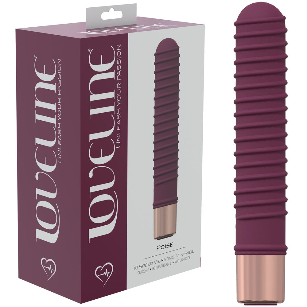 LOVELINE Poise - Burgundy - Burgundy 14.5 cm USB Rechargeable Vibrator