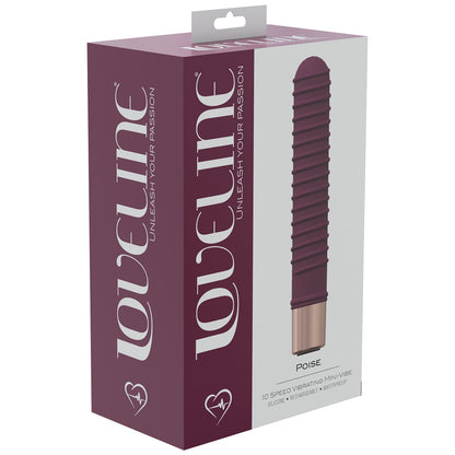 LOVELINE Poise - Burgundy - Burgundy 14.5 cm USB Rechargeable Vibrator