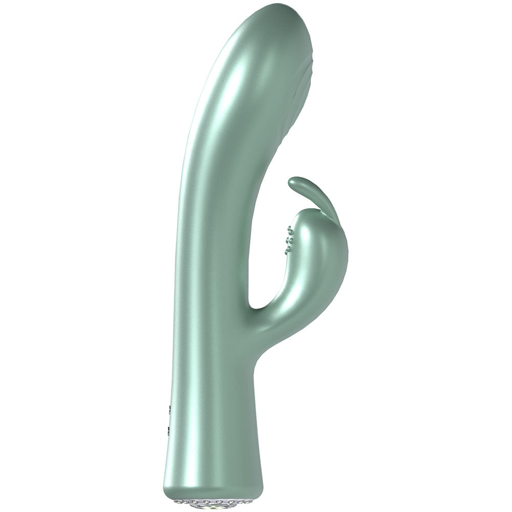 LOVELINE La Perla I - Green - Pearlescent Green 19.2 cm USB Rechargeable Rabbit Vibrator