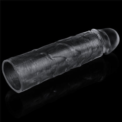 Flawless Clear Penis Sleeve 1'' - Clear 2.5 cm Penis Extender Sleeve