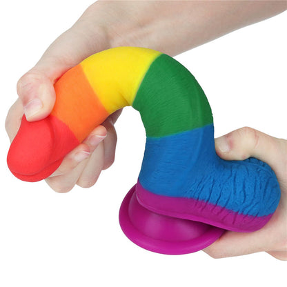 Prider 7.5'' Dildo - Rainbow 19 cm Dong