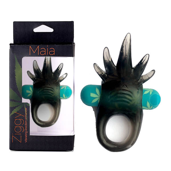 Maia Ziggy - Hemp Green USB Rechargeable Vibrating Cock Ring