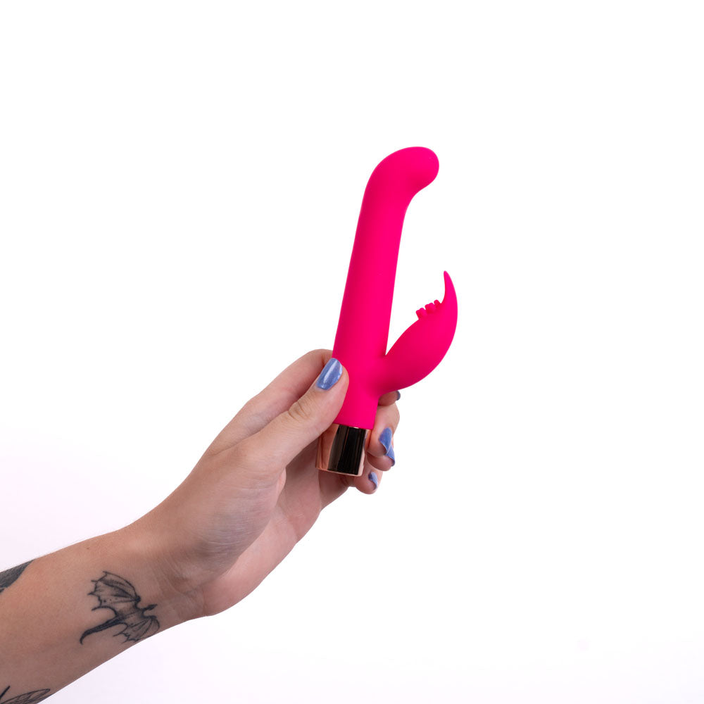 Maia HAILEY PRO - Pink 15.2 cm QI Wireless Rechargeable Rabbit Vibrator