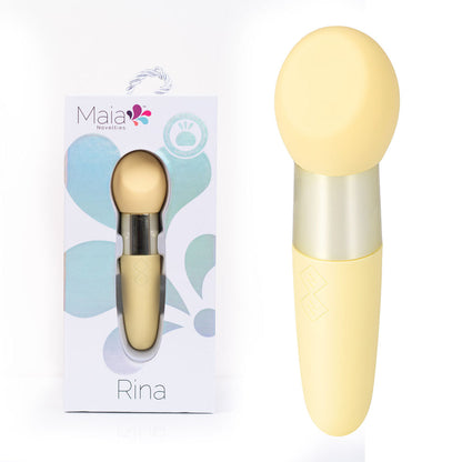 Maia RINA - Yellow - Yellow 13.3 cm USB Rechargeable Vibrator