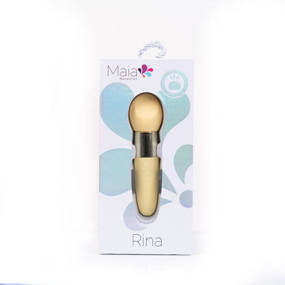 Maia RINA - Yellow - Yellow 13.3 cm USB Rechargeable Vibrator